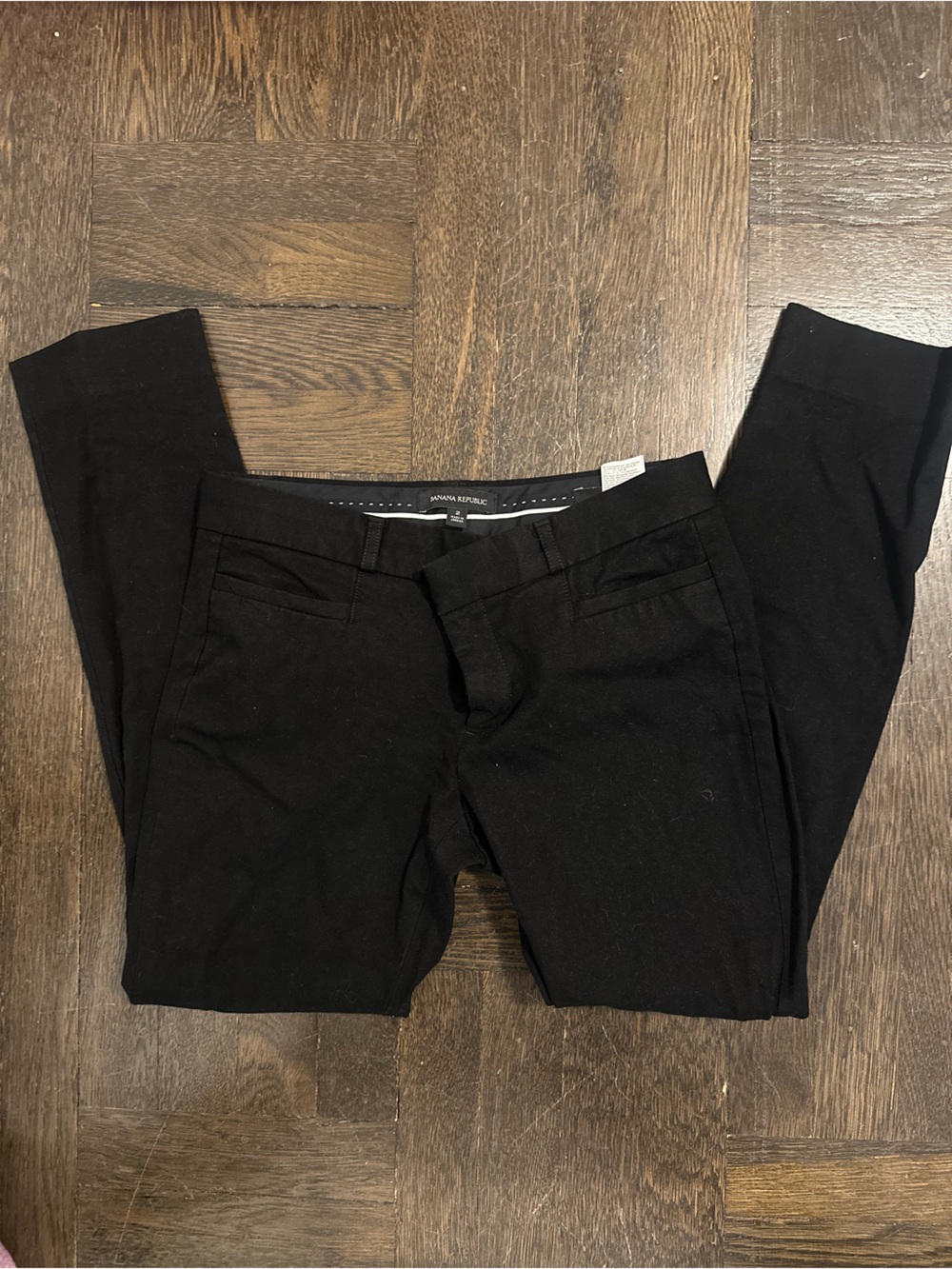 Banana Republic - black Sloan style pants slim cut - ankle length - size 2